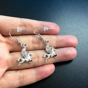 Pegasus Silver Earrings